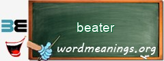 WordMeaning blackboard for beater